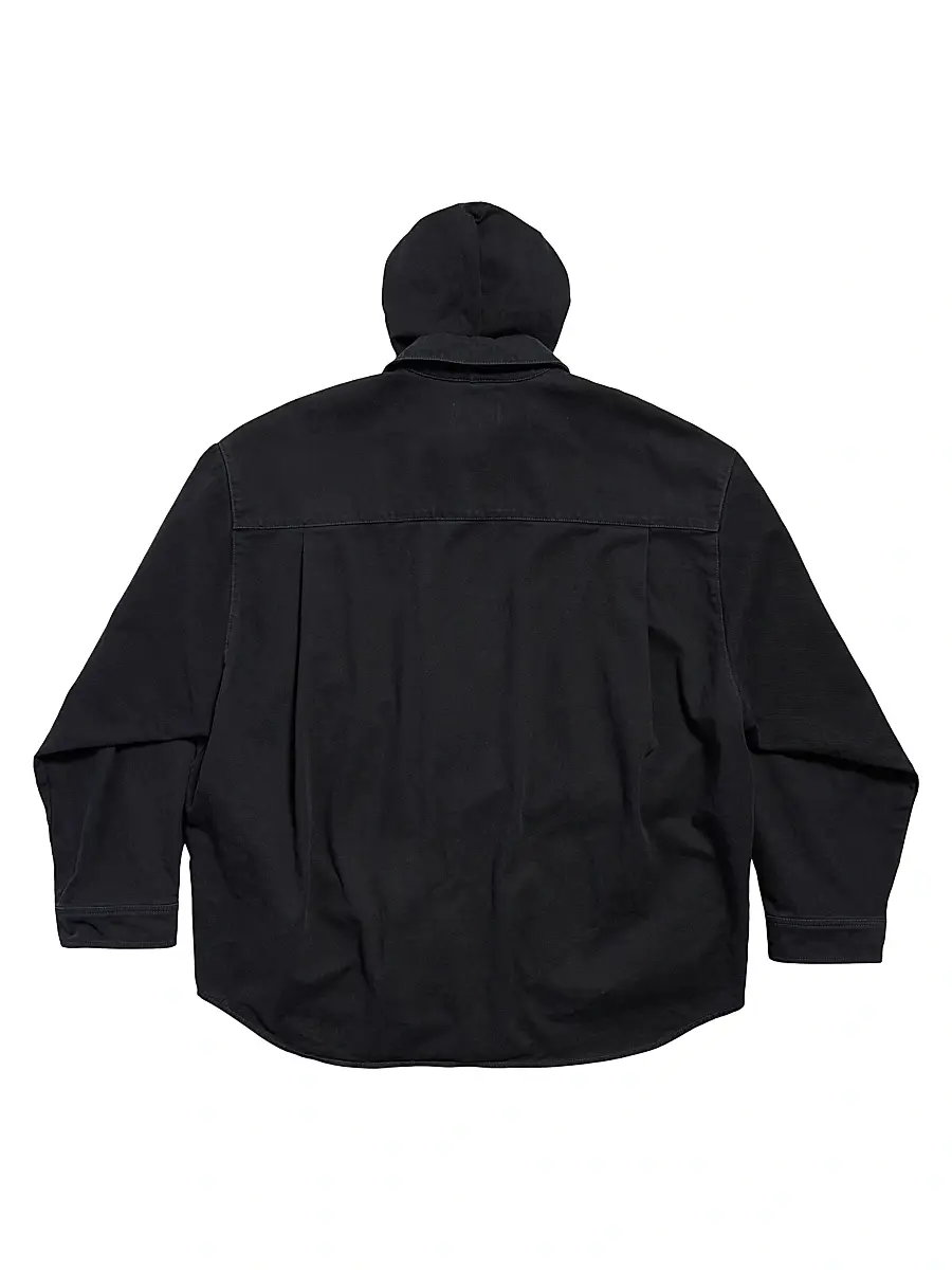 Balenciaga Men's Parka Denim Jacket | Thumbnail 2