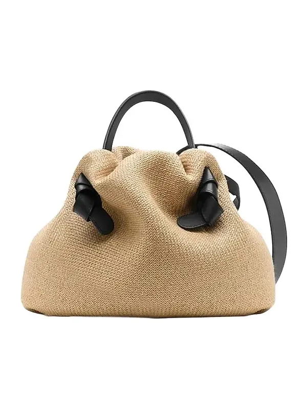 Women's Taurus 2.0 Raffia-Leather Top Handle Bag