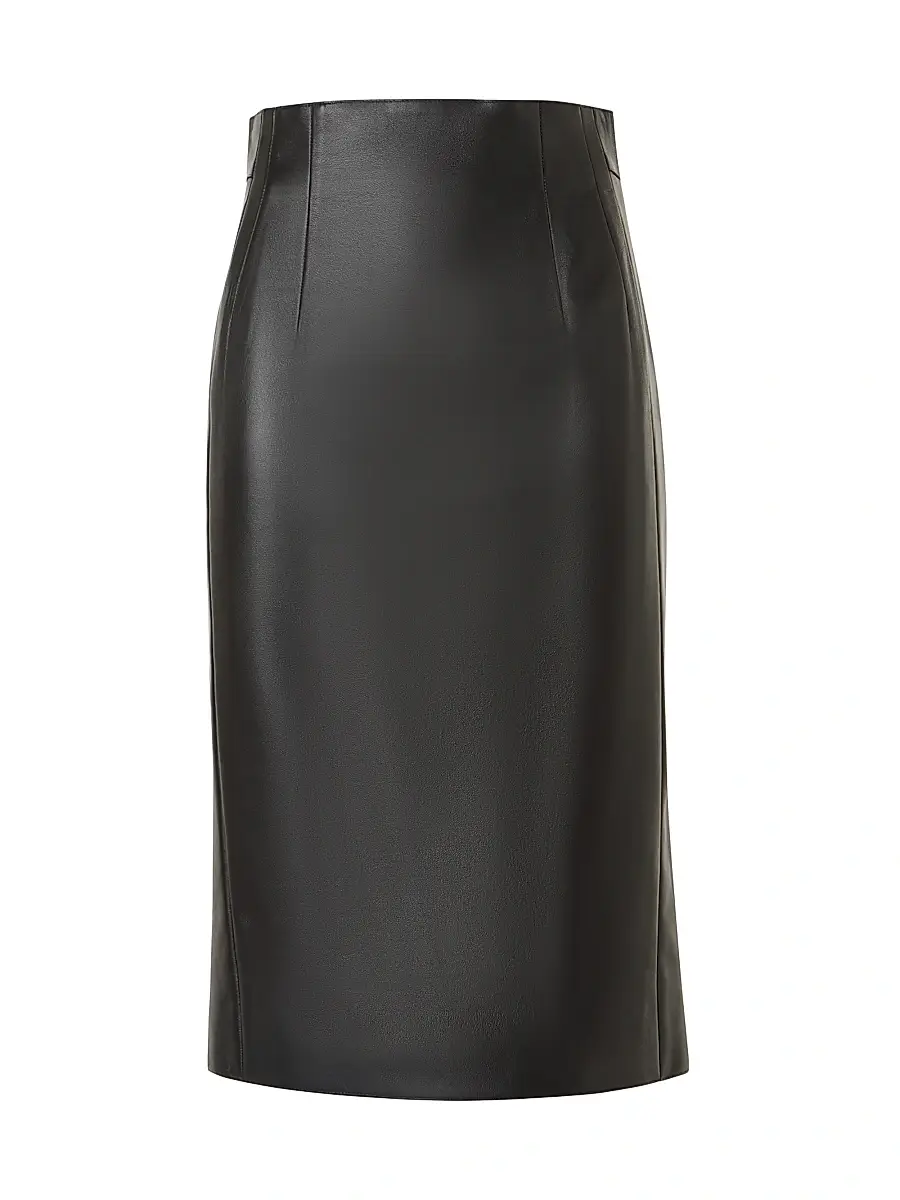 Akris Women's Leather Pencil Skirt - Black | Image 1 Akris Women's Leather Pencil Skirt - Black | Image 1