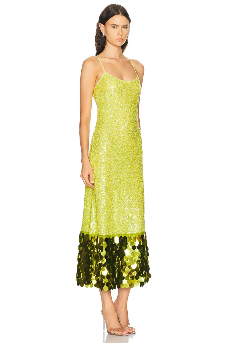 SIMONMILLER Imogen Sequin Midi Dress | Thumbnail 2 SIMONMILLER Imogen Sequin Midi Dress | Thumbnail 2