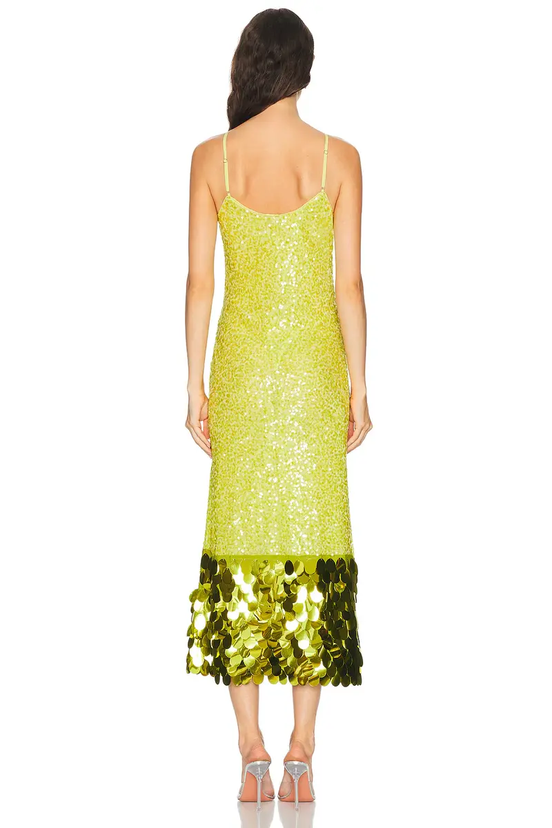 SIMONMILLER Imogen Sequin Midi Dress | Thumbnail 3 SIMONMILLER Imogen Sequin Midi Dress | Thumbnail 3