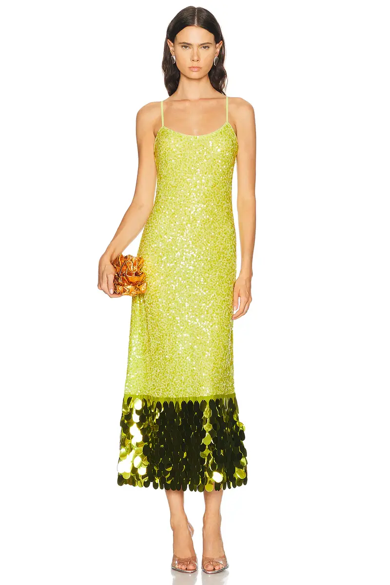 Imogen Sequin Midi Dress