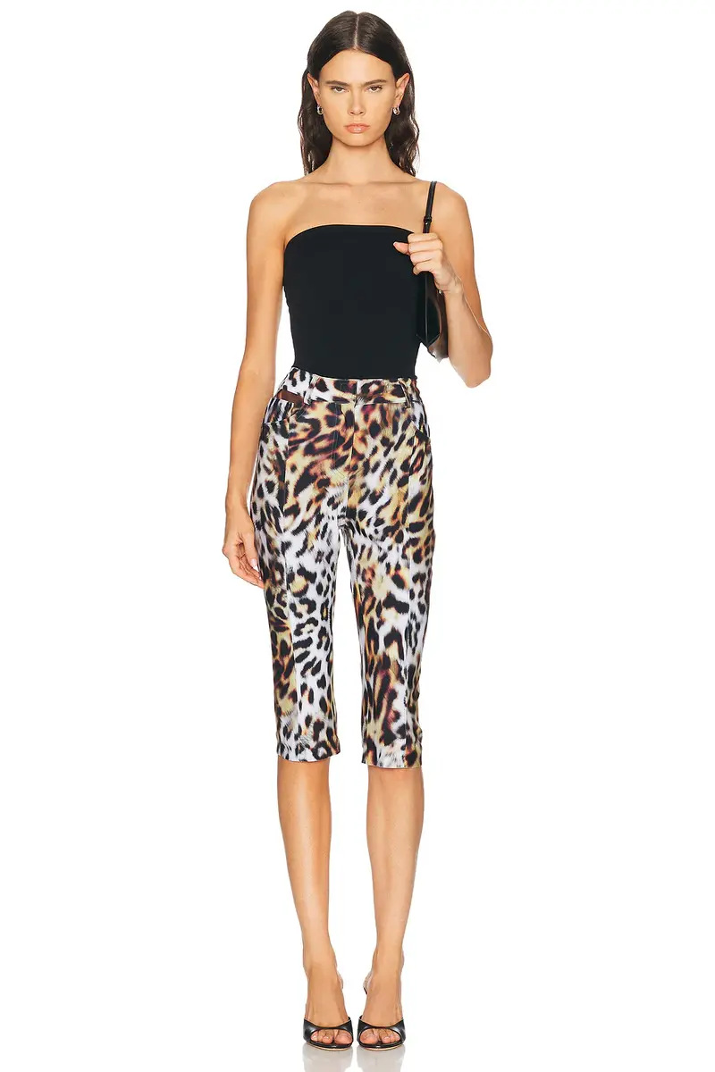 Norma Kamali Pedal Pusher Capri Pant | Thumbnail 5