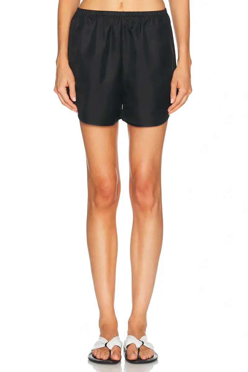 Loulou de Saison Cabo Elastic Waistband Short | Image 1 Loulou de Saison Cabo Elastic Waistband Short | Image 1