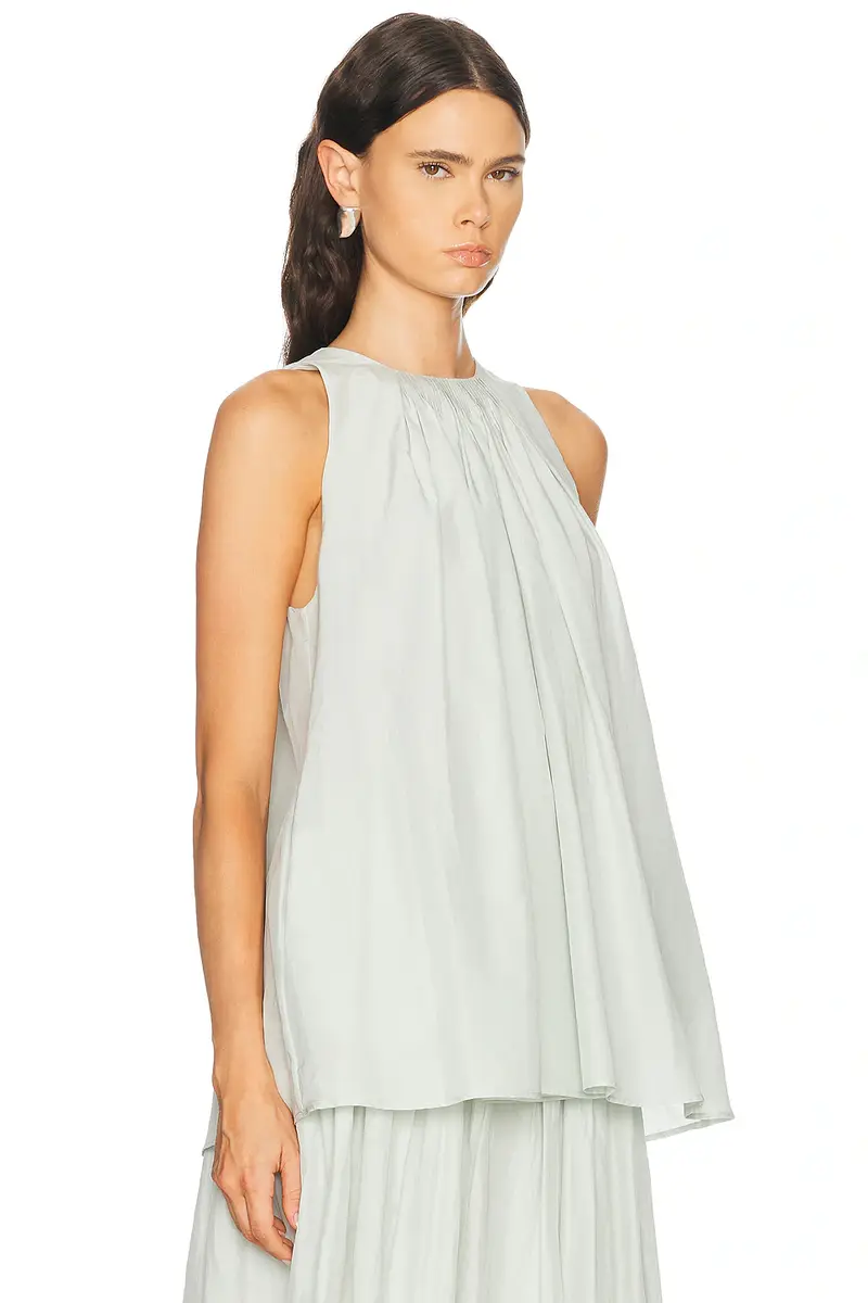 Loulou de Saison Liao Pleated Neckline Blouse | Thumbnail 2 Loulou de Saison Liao Pleated Neckline Blouse | Thumbnail 2