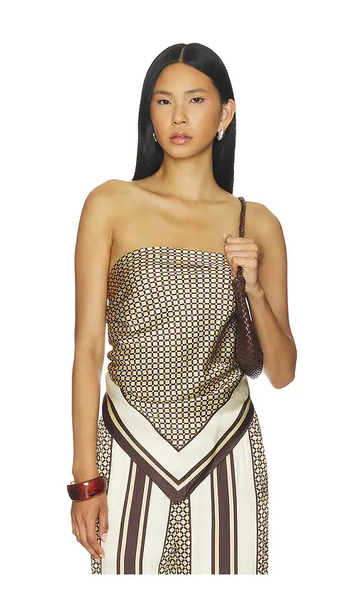 Shona Joy Tyler Silk Scarf Top | Image 1 Shona Joy Tyler Silk Scarf Top | Image 1