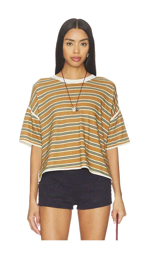 Free People Clean Rugby Tee | Image 1 Free People Clean Rugby Tee | Image 1