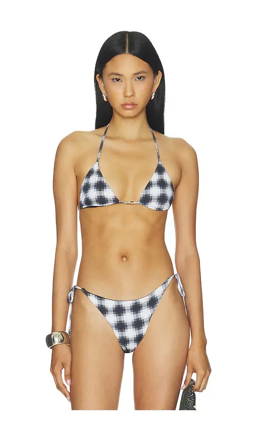 Ziah Beaded Triangle Bikini Top | Image 1 Ziah Beaded Triangle Bikini Top | Image 1
