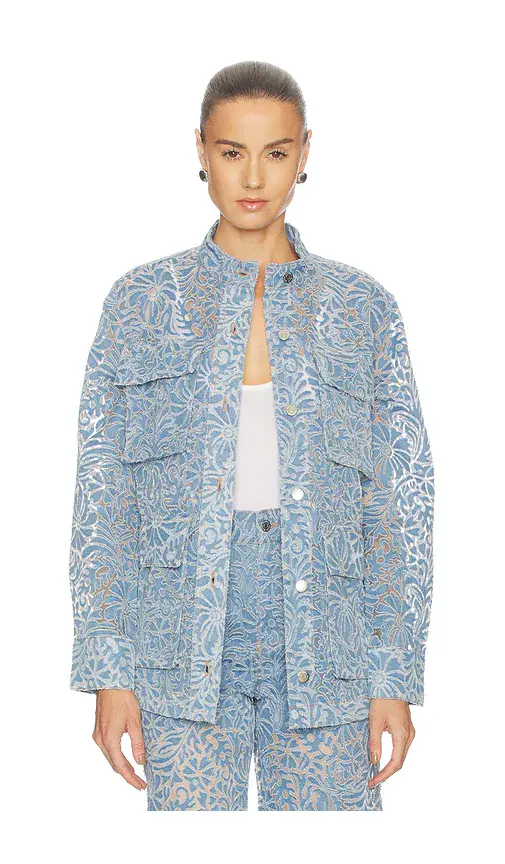 Veronica Beard Lane Jacket W/ Burnout Floral | Thumbnail 2
