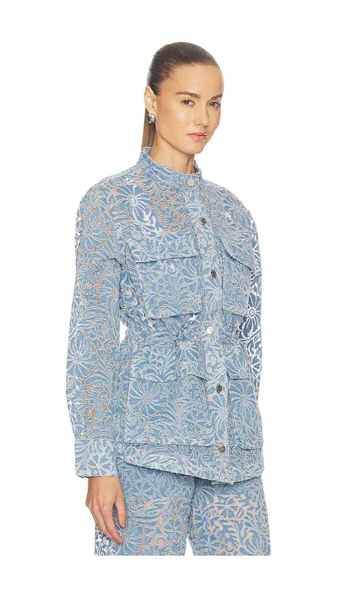 Veronica Beard Lane Jacket W/ Burnout Floral | Thumbnail 3