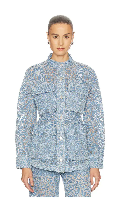 Veronica Beard Lane Jacket W/ Burnout Floral | Image 1 Veronica Beard Lane Jacket W/ Burnout Floral | Image 1