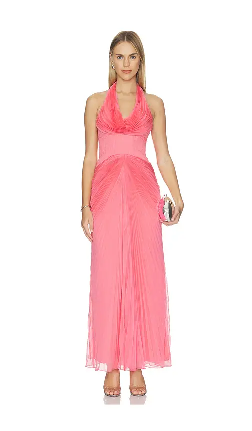 Amur Enly Pleated Ruched Gown | Image 1 Amur Enly Pleated Ruched Gown | Image 1