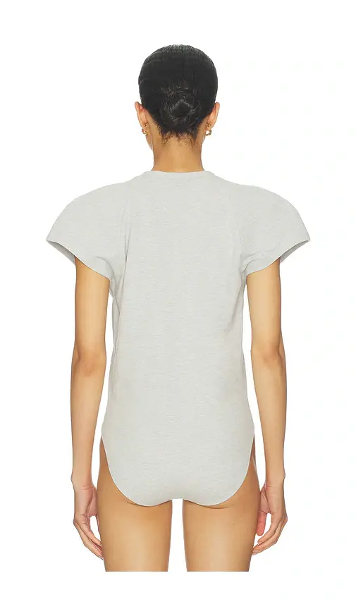 Norma Kamali Cap Sleeve Bomber Bodysuit | Thumbnail 4 Norma Kamali Cap Sleeve Bomber Bodysuit | Thumbnail 4
