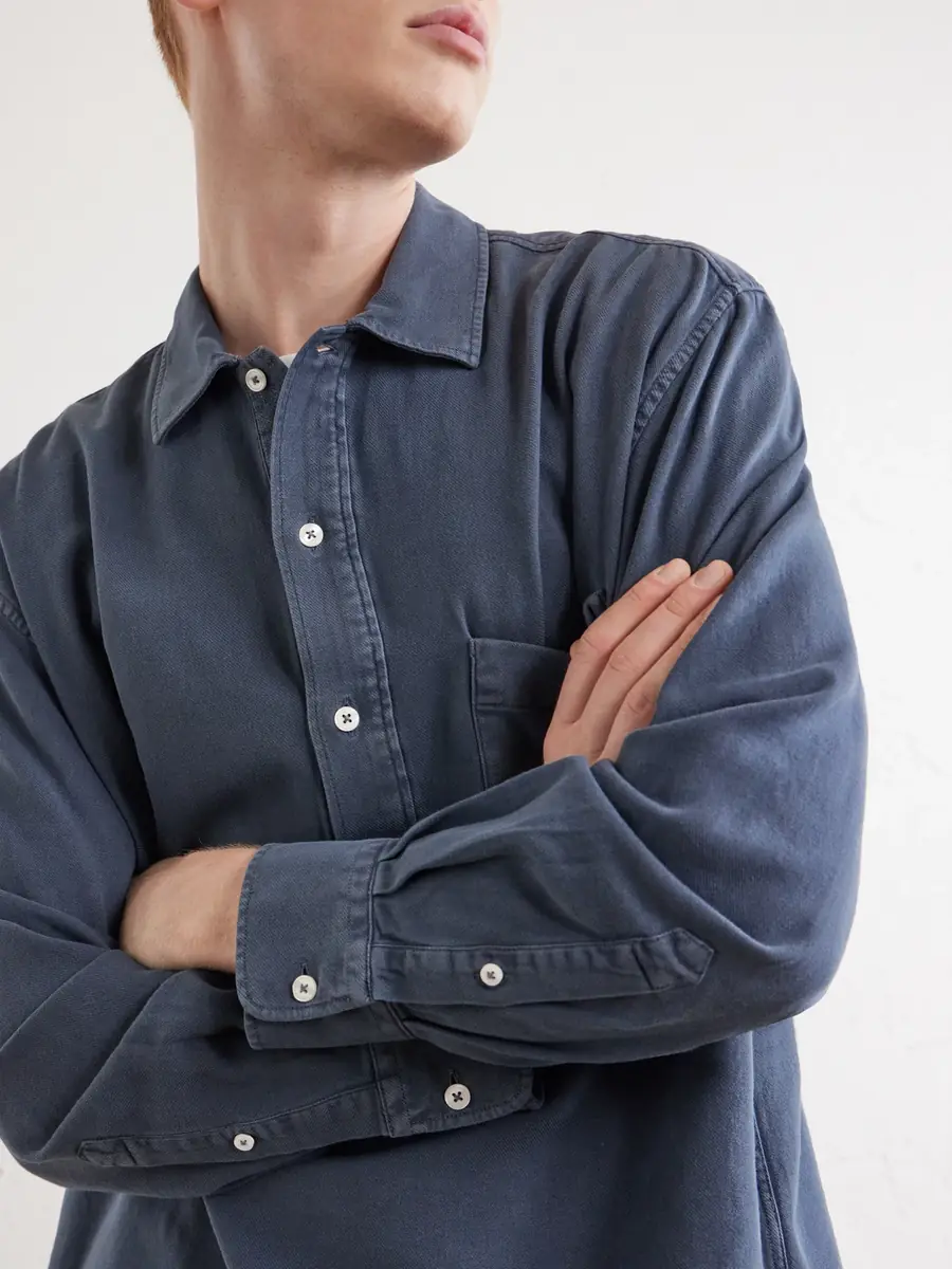 OFFICINE GÉNÉRALE Jordy Cotton-Twill Polo Shirt - Men | Thumbnail 5