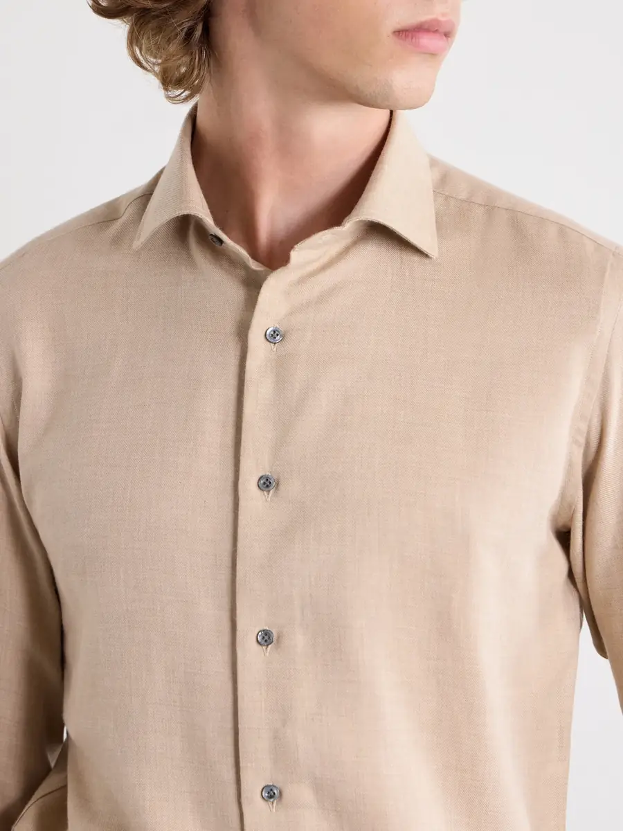 Caruso Cotton and Cashmere-Blend Shirt - Men | Thumbnail 5 Caruso Cotton and Cashmere-Blend Shirt - Men | Thumbnail 5