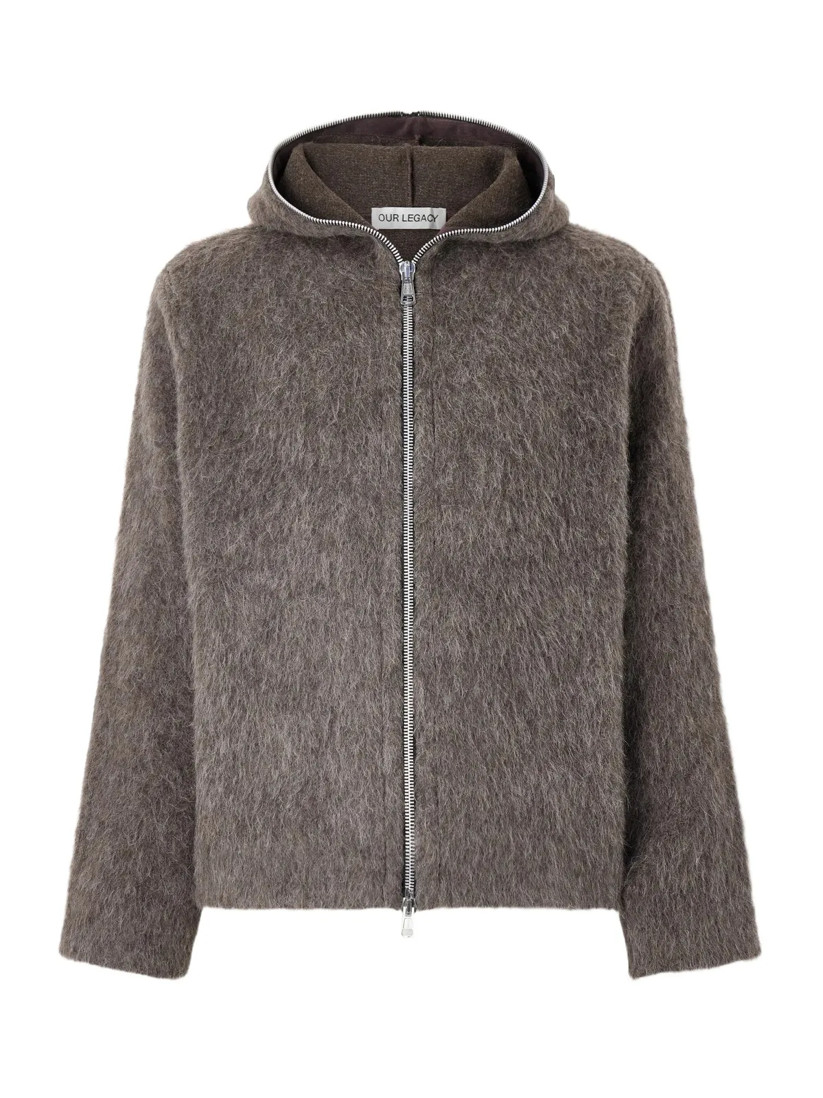 Brushed-Knit Zip-Up Hoodie - Men Brushed-Knit Zip-Up Hoodie - Men