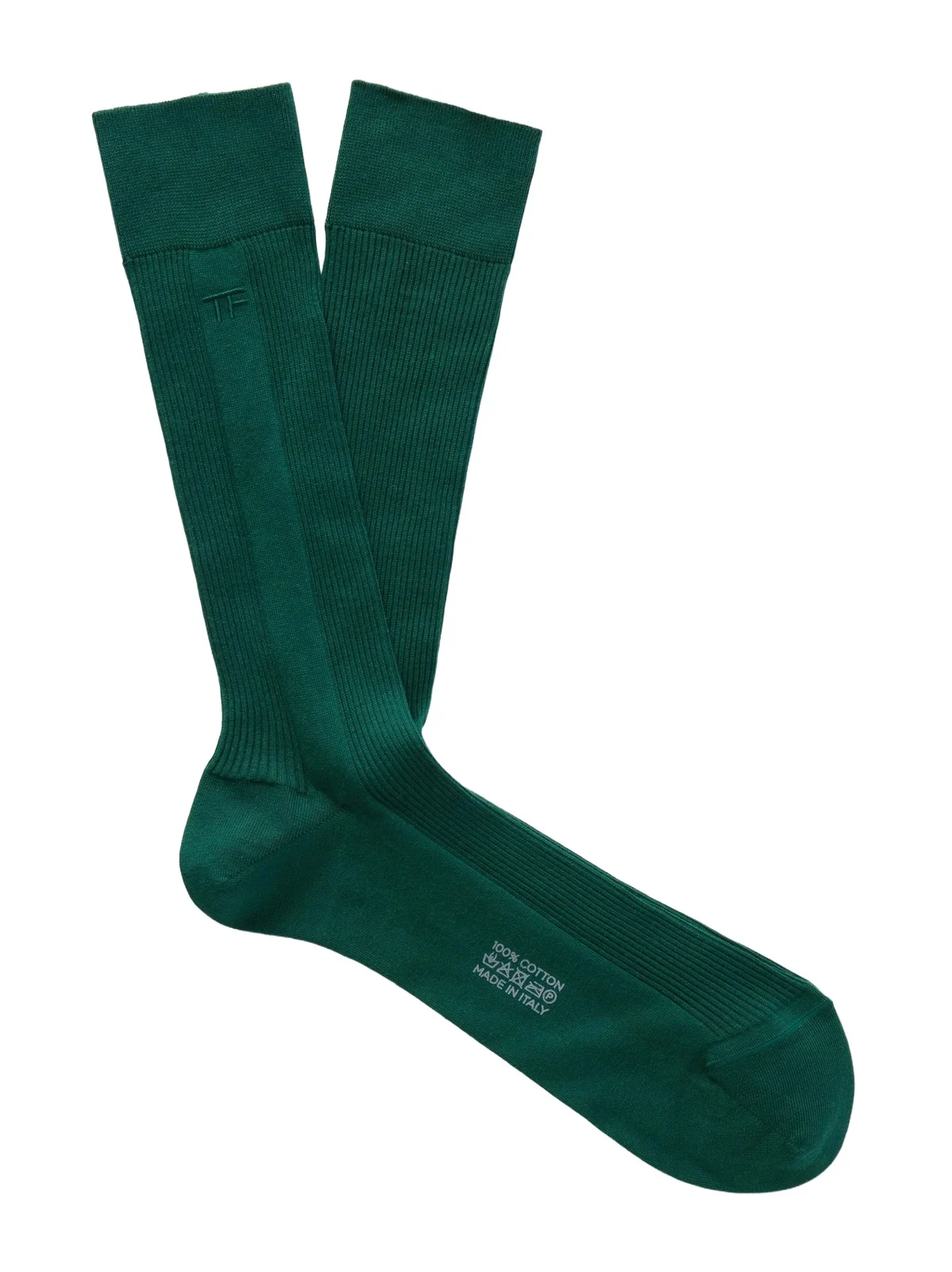 Tom Ford Logo-Embroidered Ribbed Cotton Socks - Men