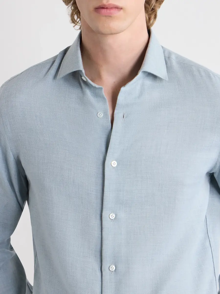 Caruso Cotton and Cashmere-Blend Shirt - Men | Thumbnail 5 Caruso Cotton and Cashmere-Blend Shirt - Men | Thumbnail 5