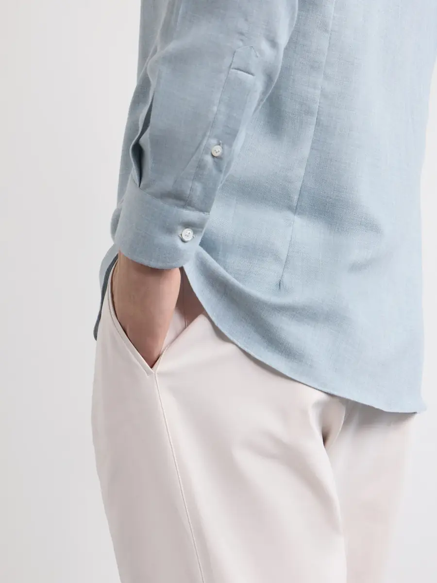 Caruso Cotton and Cashmere-Blend Shirt - Men | Thumbnail 6 Caruso Cotton and Cashmere-Blend Shirt - Men | Thumbnail 6