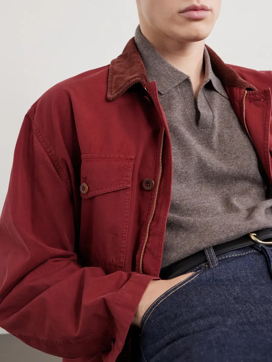 N.Peal Sloane Organic Cashmere Polo Shirt - Men | Thumbnail 5 N.Peal Sloane Organic Cashmere Polo Shirt - Men | Thumbnail 5