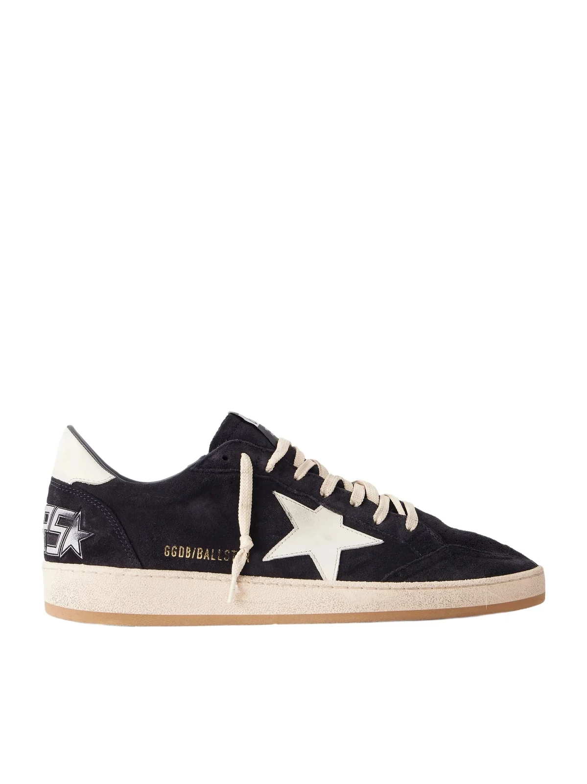 Ball Star Distressed Leather-Trimmed Suede Sneakers - Men Ball Star Distressed Leather-Trimmed Suede Sneakers - Men