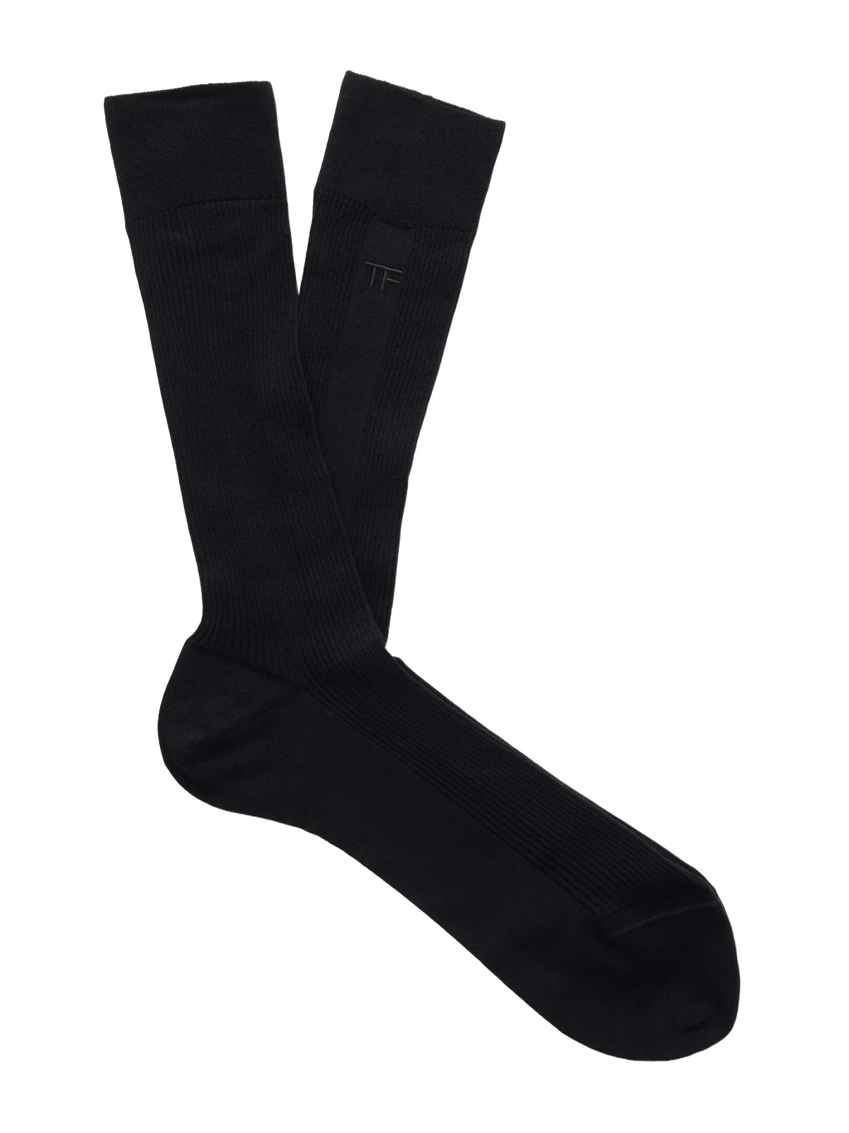 Tom Ford Logo-Embroidered Ribbed Cotton Socks - Men