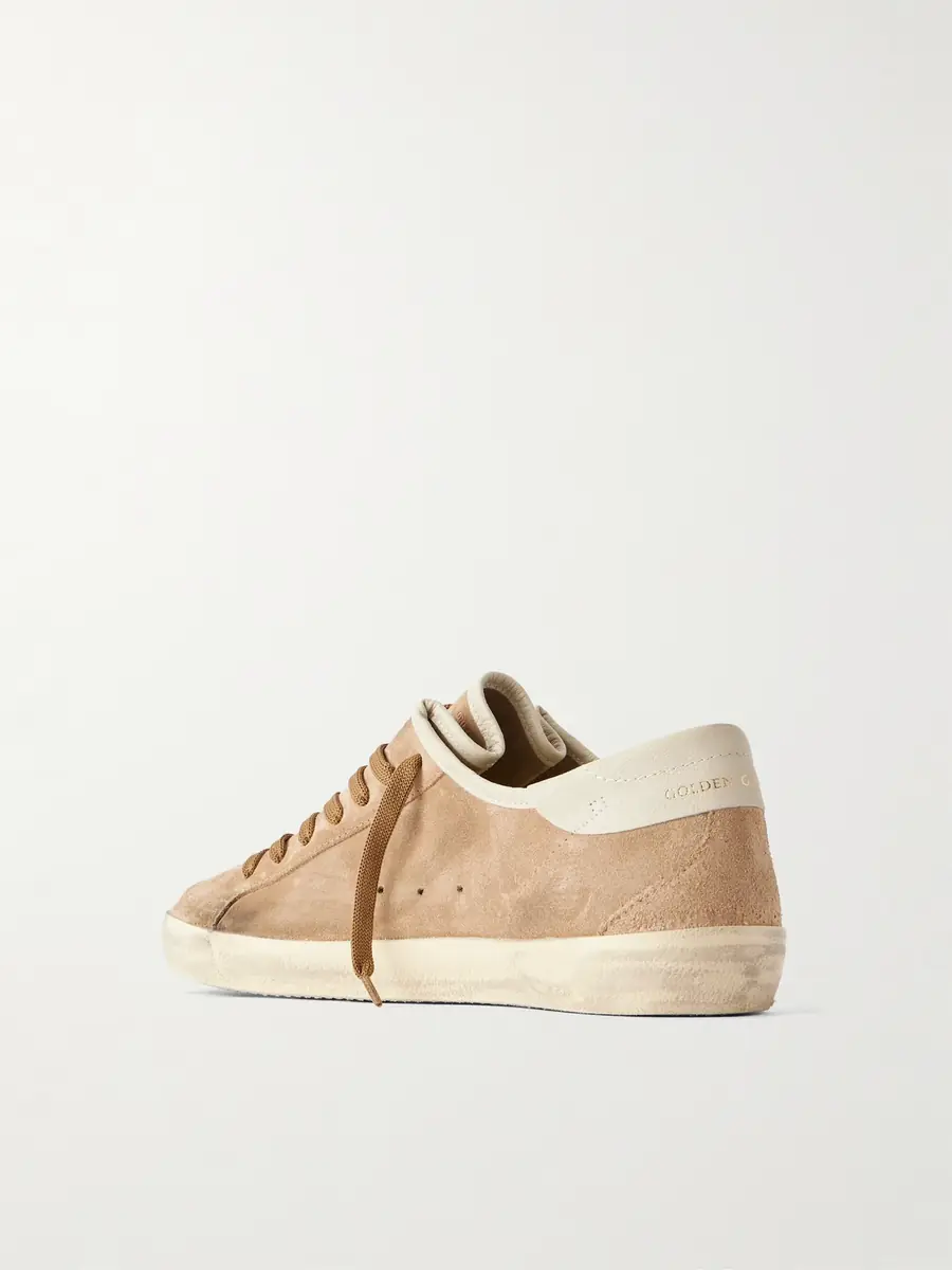 Golden Goose Soul Star Leather-Trimmed Suede Sneakers - Men | Thumbnail 4