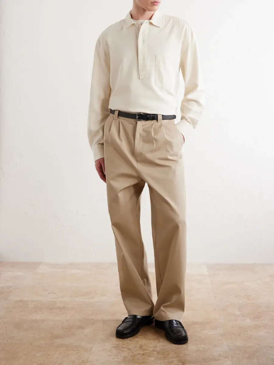 OFFICINE GÉNÉRALE Jordy Cotton-Twill Polo Shirt - Men | Thumbnail 2