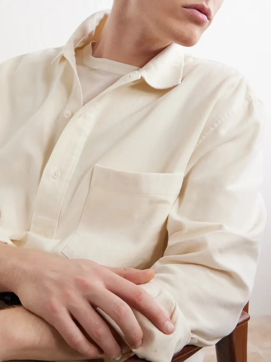 OFFICINE GÉNÉRALE Jordy Cotton-Twill Polo Shirt - Men | Thumbnail 5