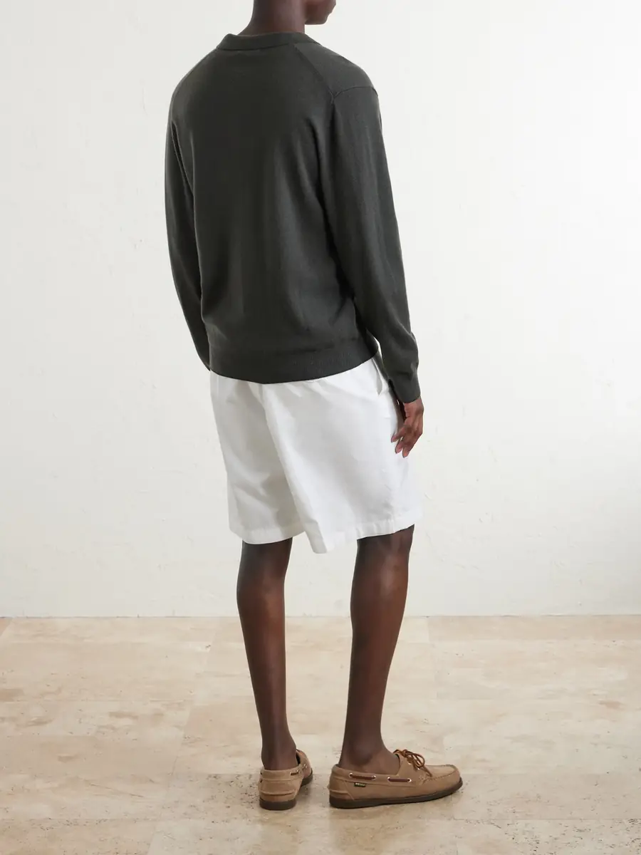 N.Peal Sloane Organic Cashmere Polo Shirt - Men | Thumbnail 4