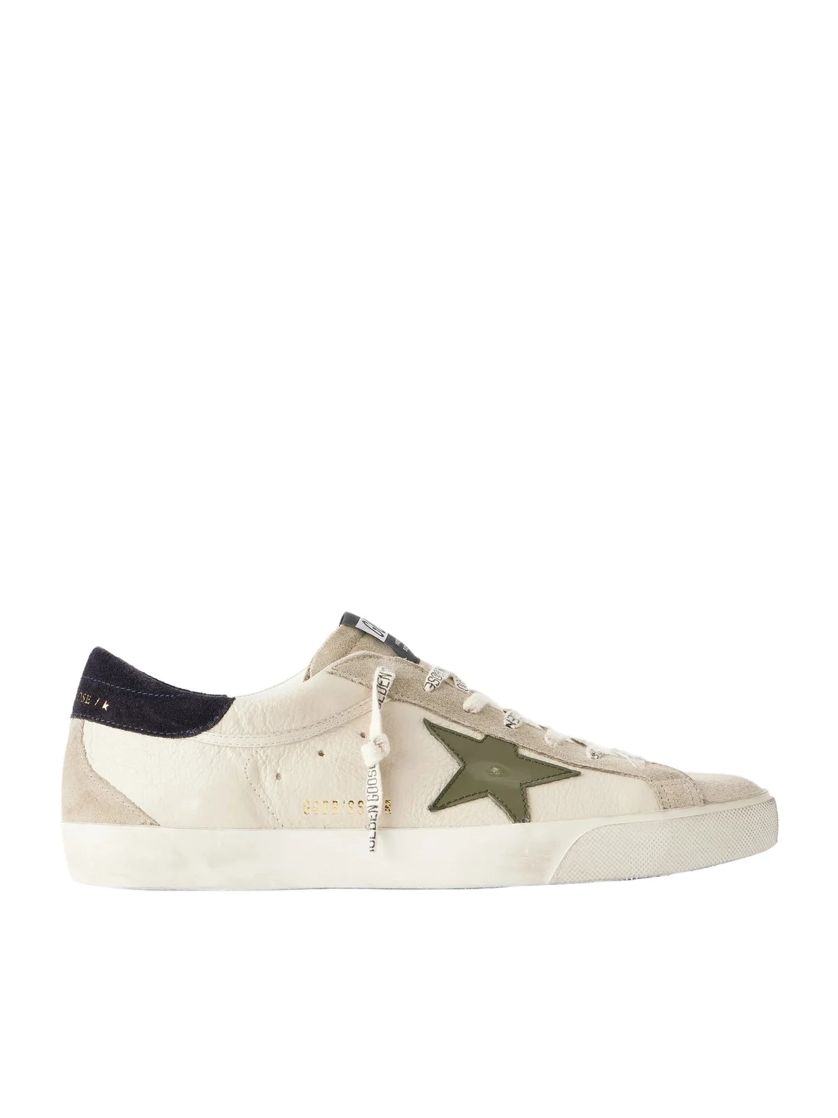 Golden Goose Super-Star Distressed Suede -Trimmed Leather Sneakers - Men
