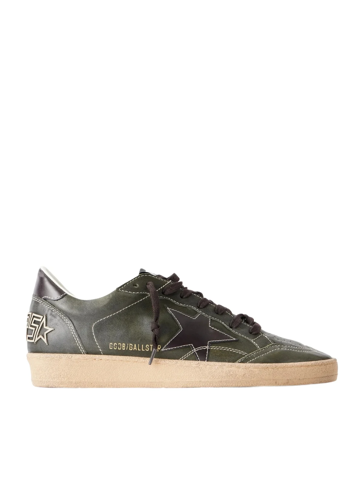 Ball Star Distressed Leather Sneakers - Men Ball Star Distressed Leather Sneakers - Men