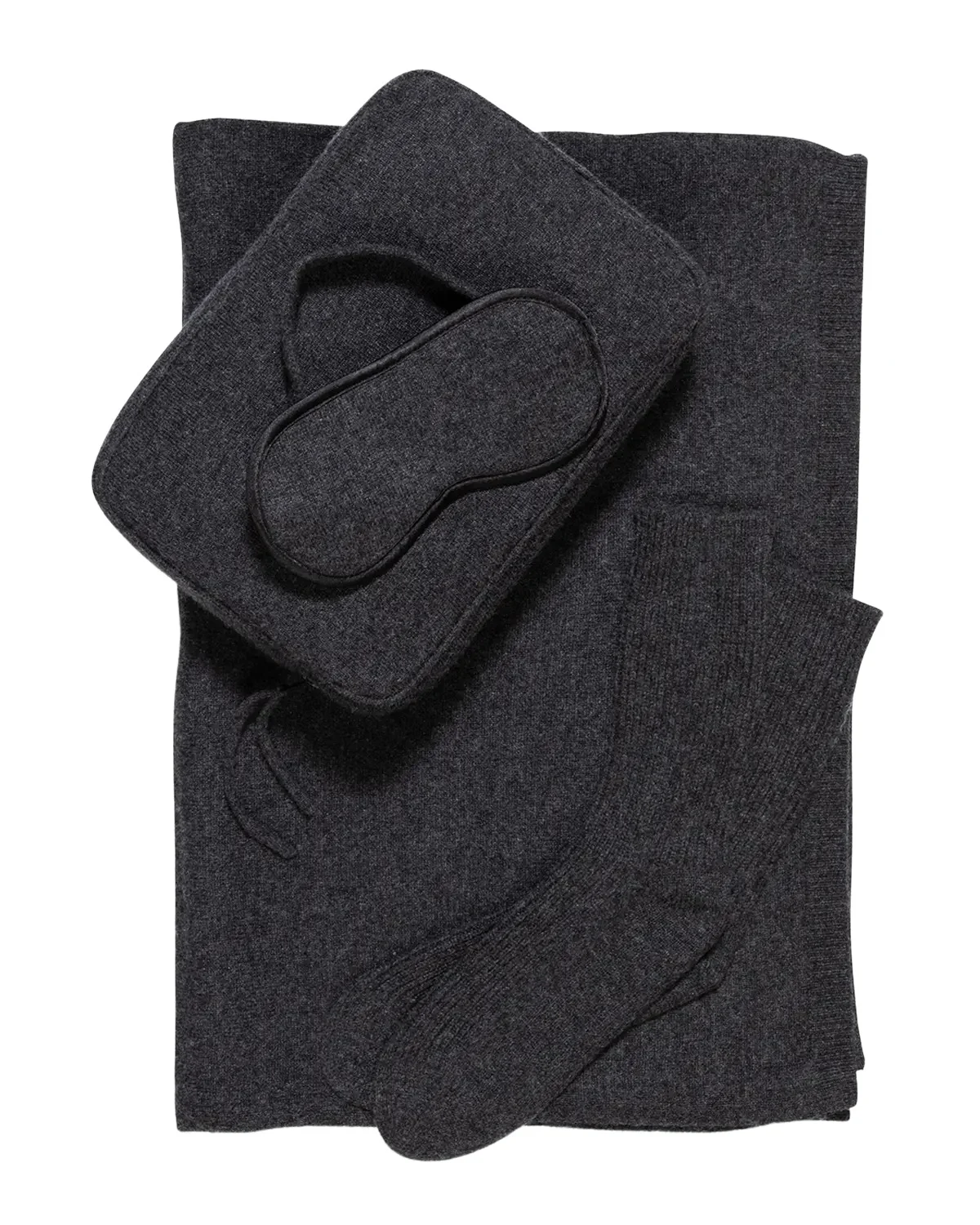 Cashmere Cable-Knit Travel Set