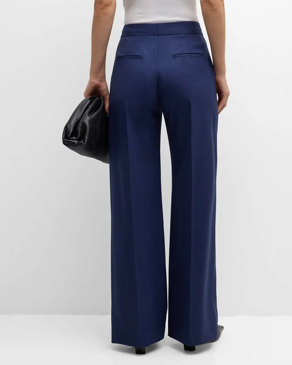 Argent Wide-Leg Seasonless Wool Trousers | Thumbnail 2 Argent Wide-Leg Seasonless Wool Trousers | Thumbnail 2