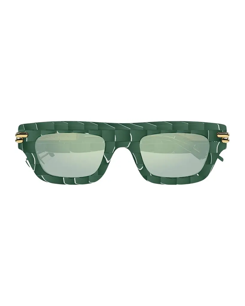 Bottega Veneta Men's BV1321SM Acetate Rectangle Sunglasses | Image 1 Bottega Veneta Men's BV1321SM Acetate Rectangle Sunglasses | Image 1