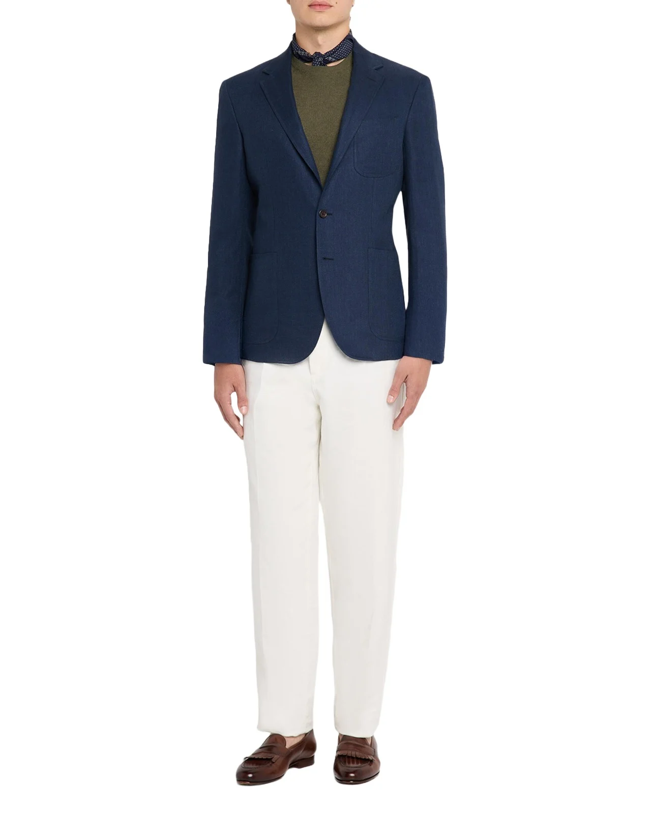 Men's Tailored Herringbone Sport Coat