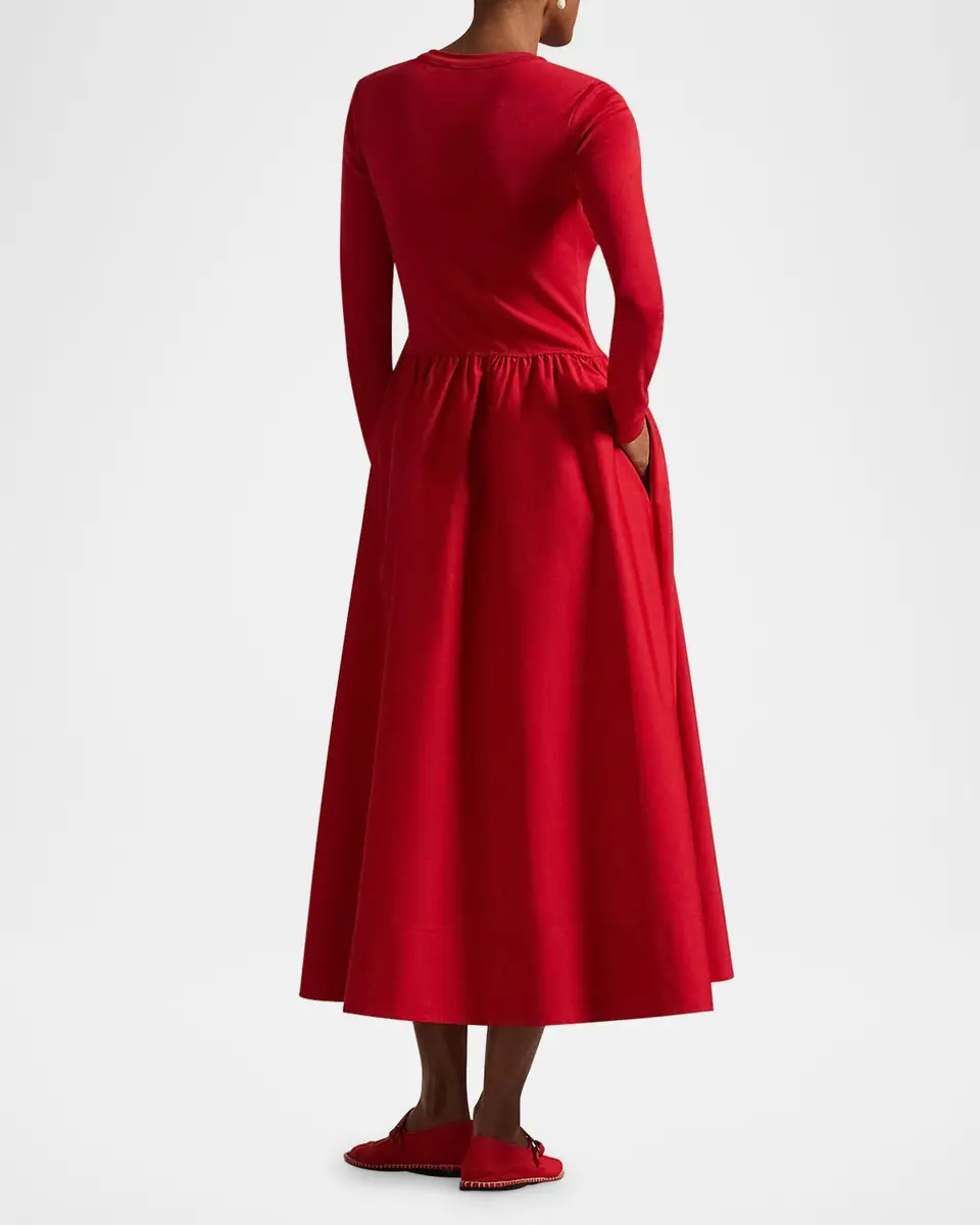 Polo Ralph Lauren Cotton Long-Sleeve Dress | Thumbnail 2 Polo Ralph Lauren Cotton Long-Sleeve Dress | Thumbnail 2