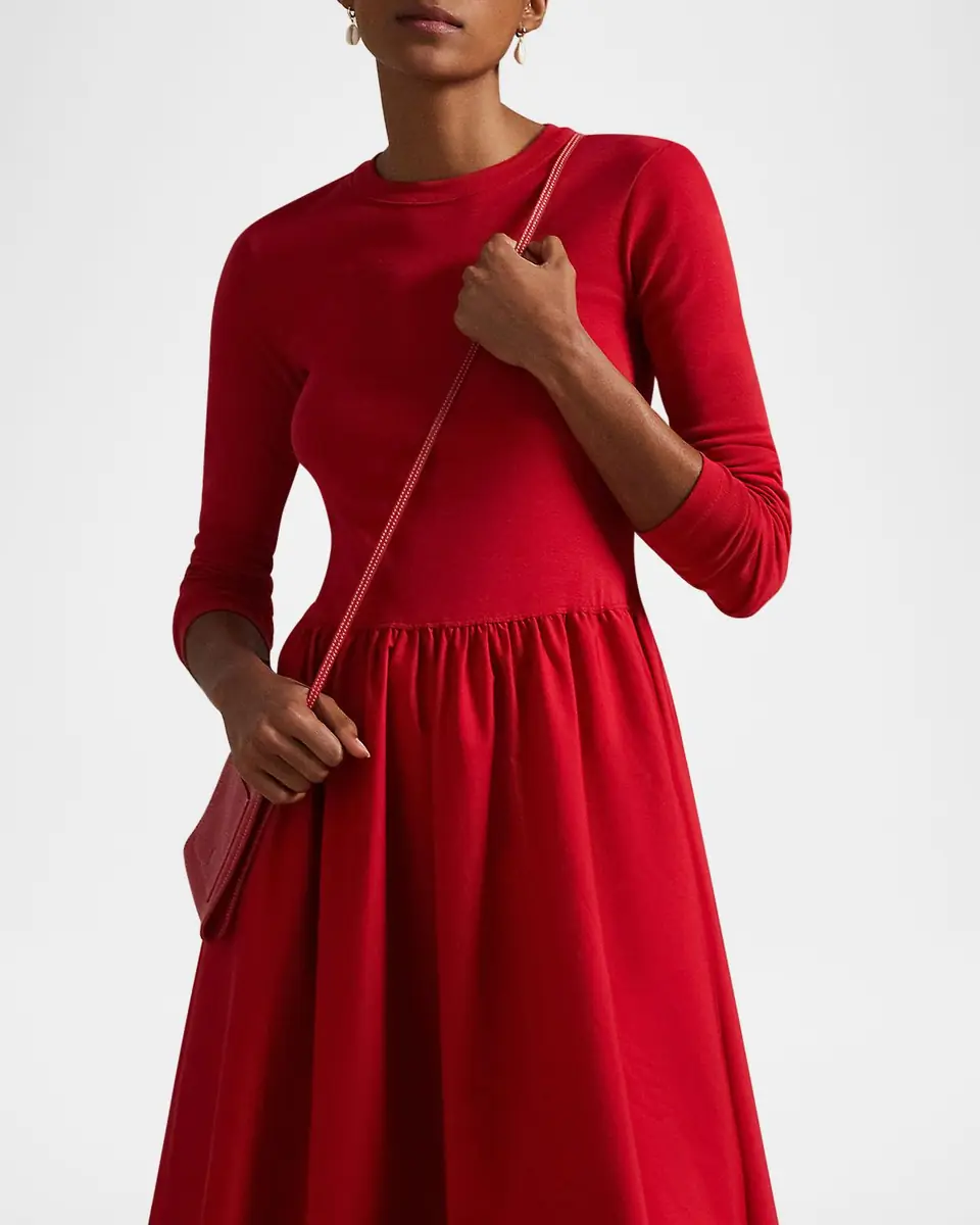 Polo Ralph Lauren Cotton Long-Sleeve Dress | Thumbnail 3 Polo Ralph Lauren Cotton Long-Sleeve Dress | Thumbnail 3