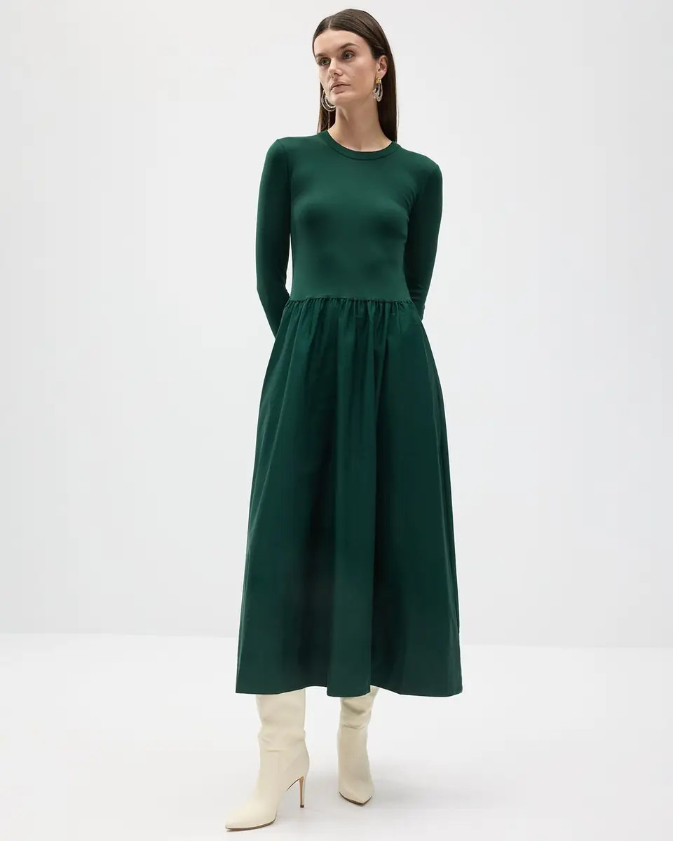 Polo Ralph Lauren Cotton Long-Sleeve Dress | Thumbnail 4 Polo Ralph Lauren Cotton Long-Sleeve Dress | Thumbnail 4