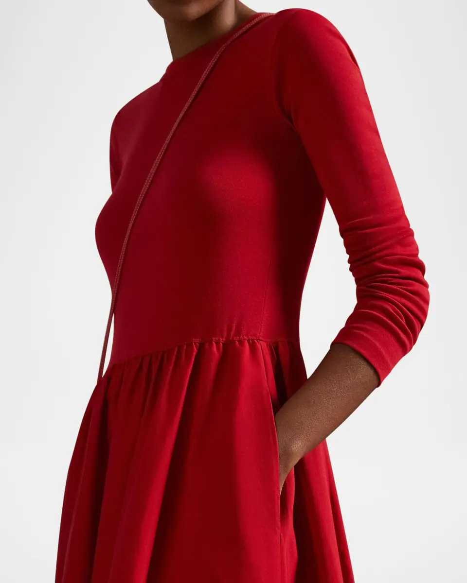 Polo Ralph Lauren Cotton Long-Sleeve Dress | Thumbnail 5 Polo Ralph Lauren Cotton Long-Sleeve Dress | Thumbnail 5