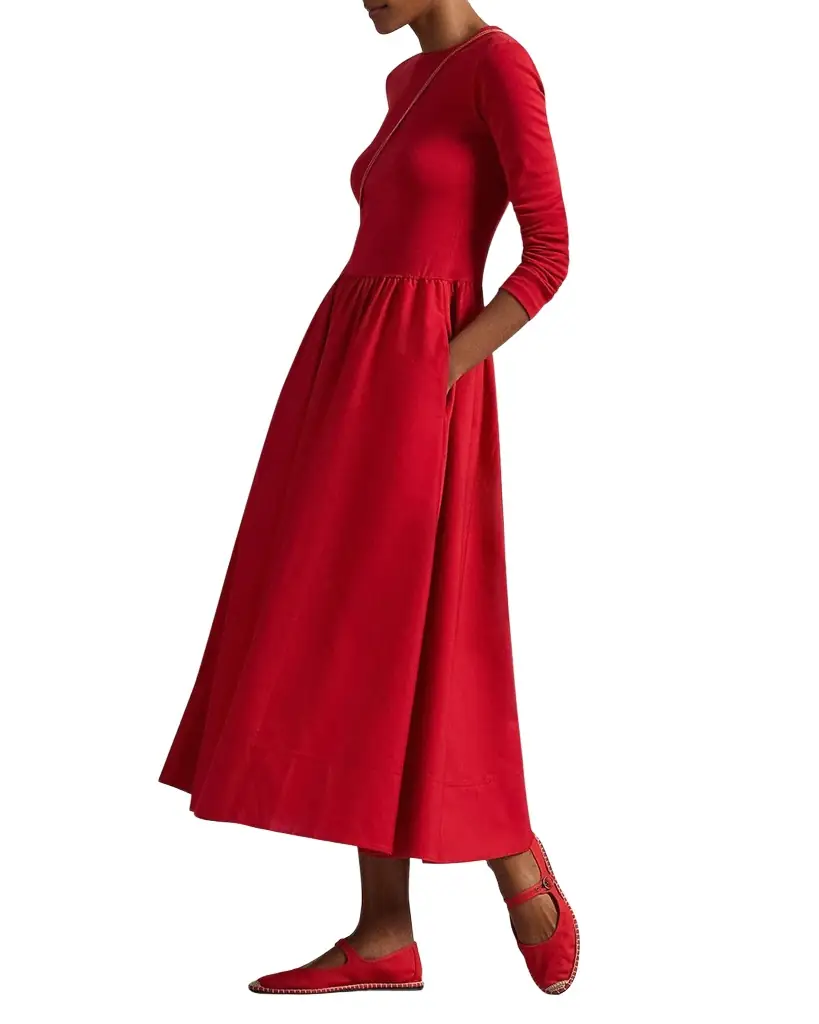 Polo Ralph Lauren Cotton Long-Sleeve Dress