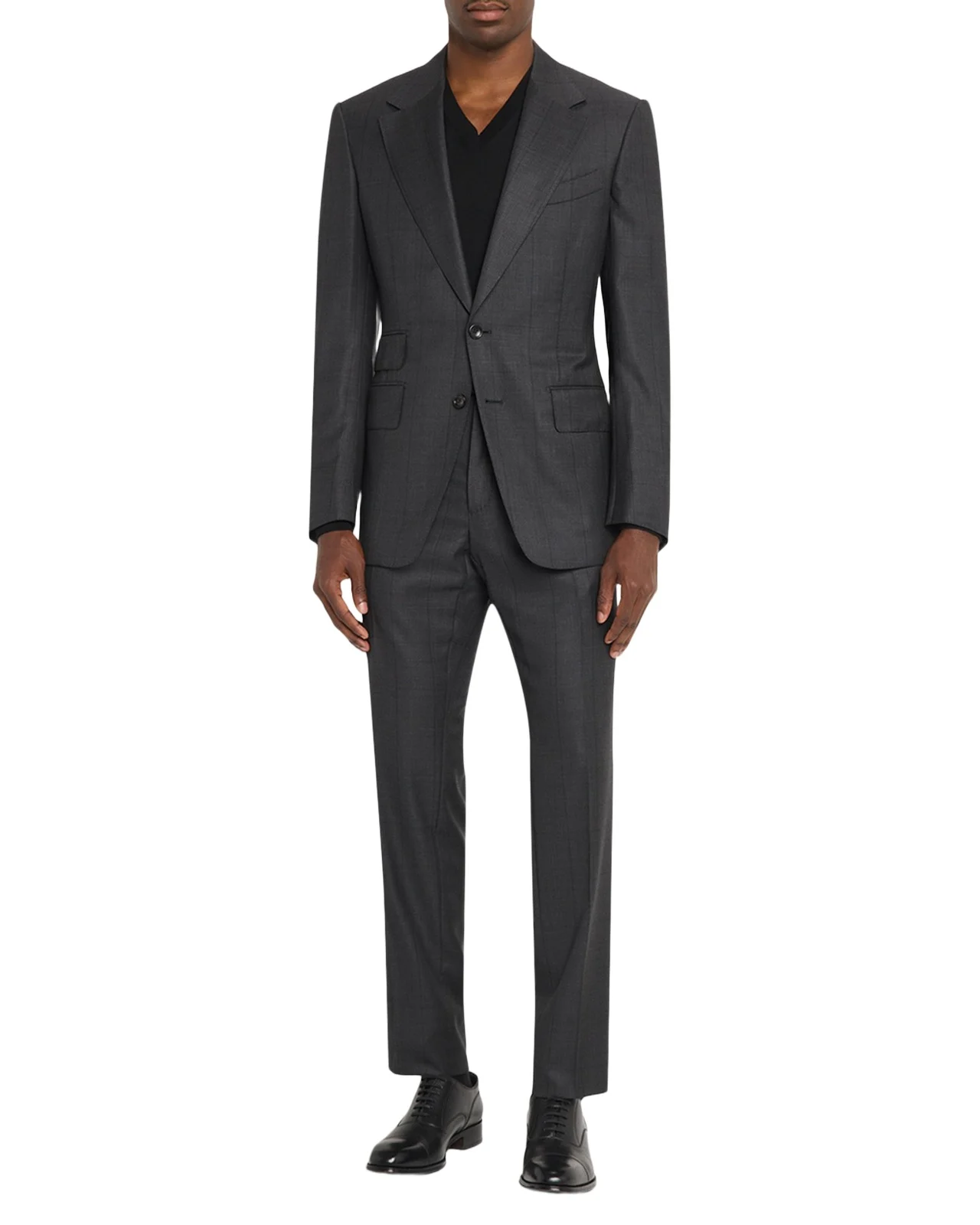 Men's Shelton Shadow Windowpane Single-Breasted Suit