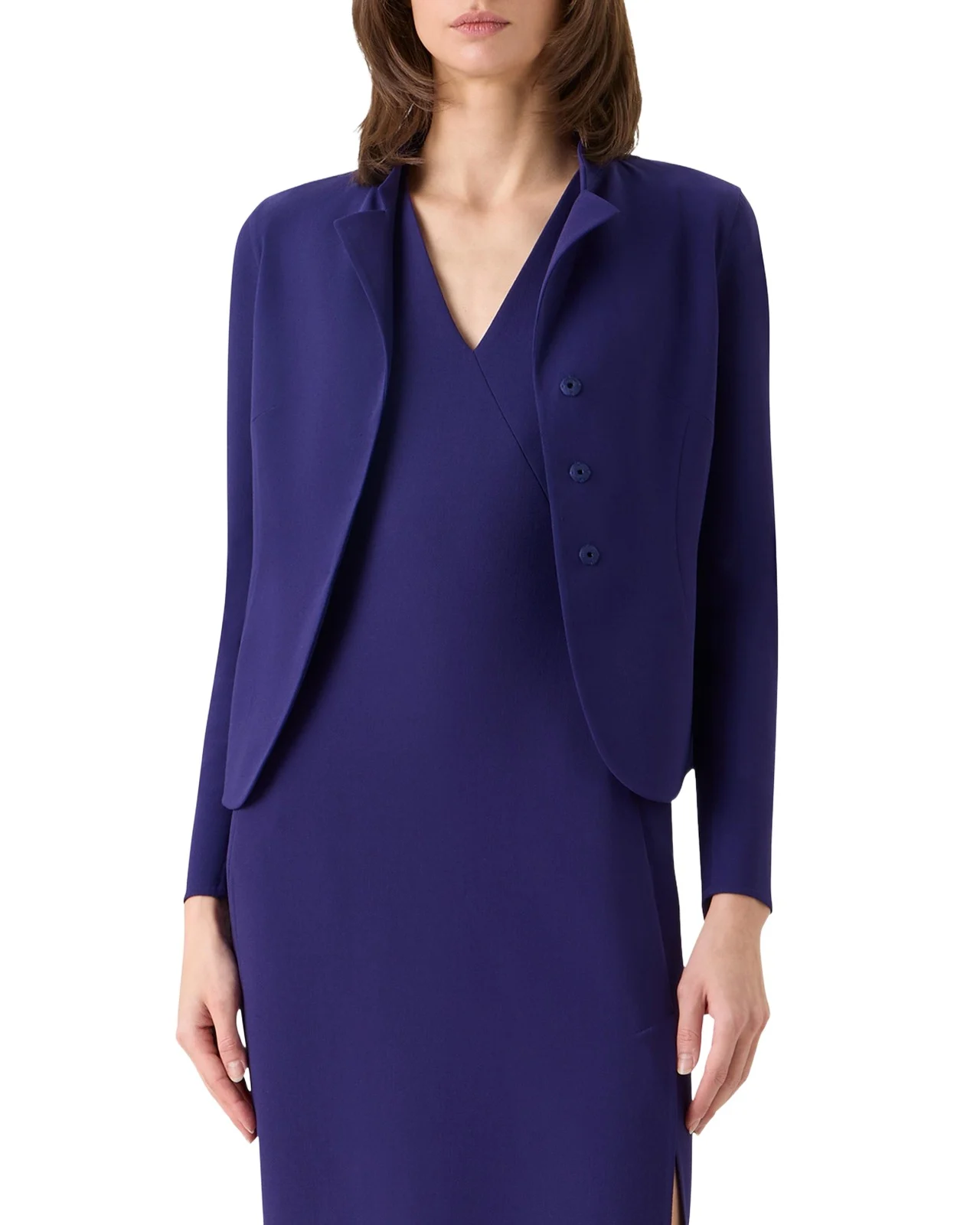 Hamer Bi-Stretch Wool Double-Face Short Jacket
