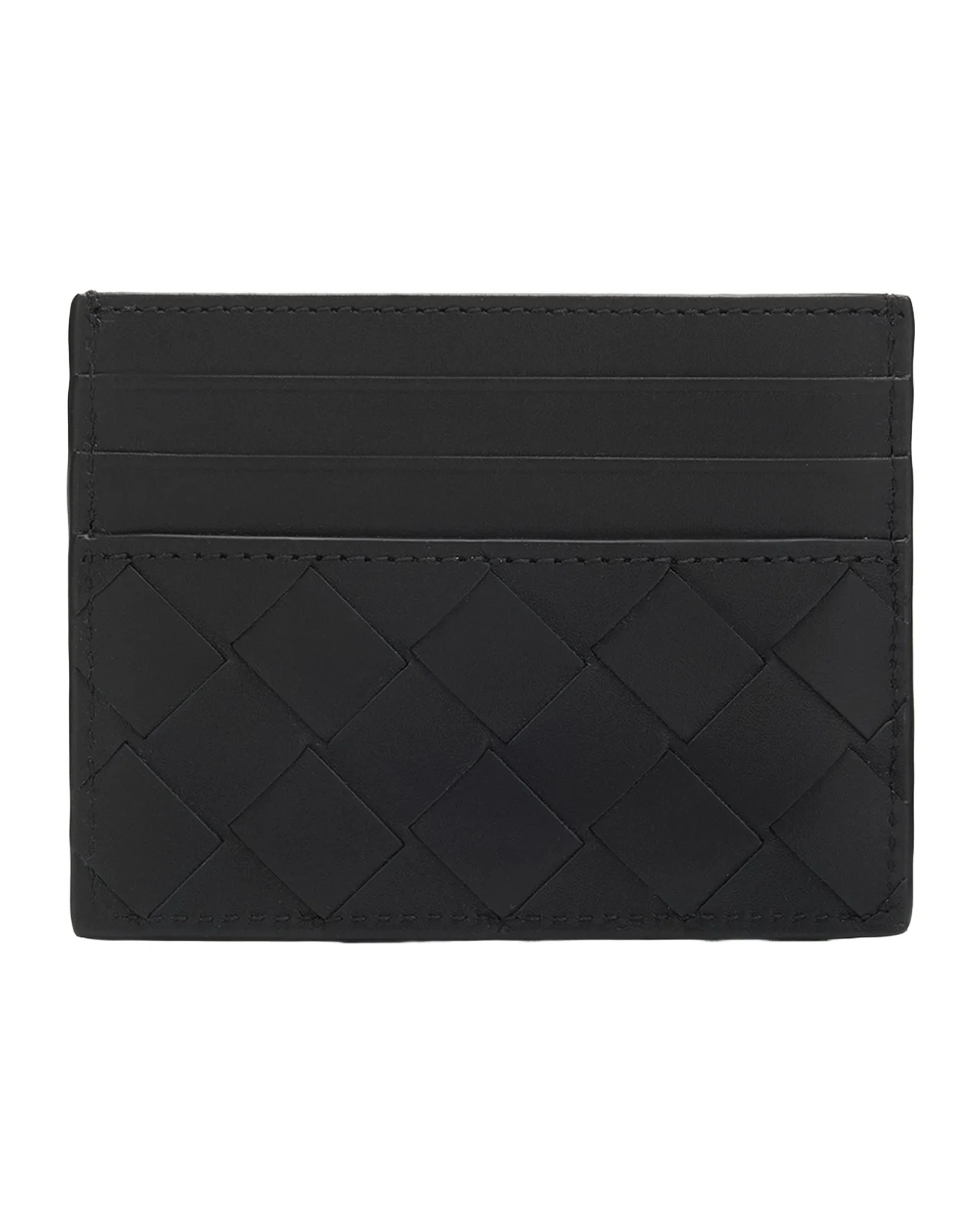 Men's Intrecciato Leather Card Holder Men's Intrecciato Leather Card Holder