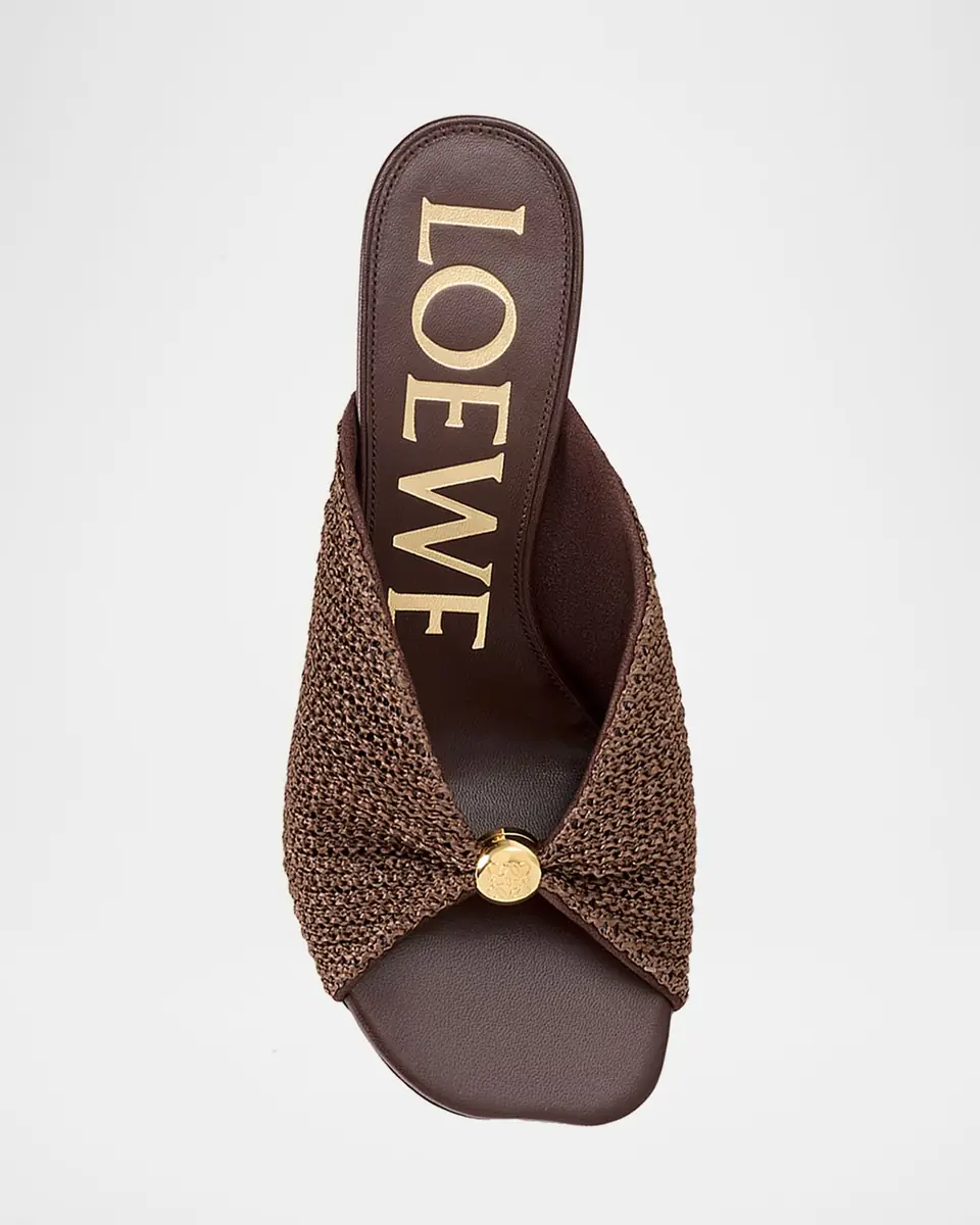 Loewe x Paula's Ibiza 45mm Pebble Woven Slide Sandals | Thumbnail 3 Loewe x Paula's Ibiza 45mm Pebble Woven Slide Sandals | Thumbnail 3