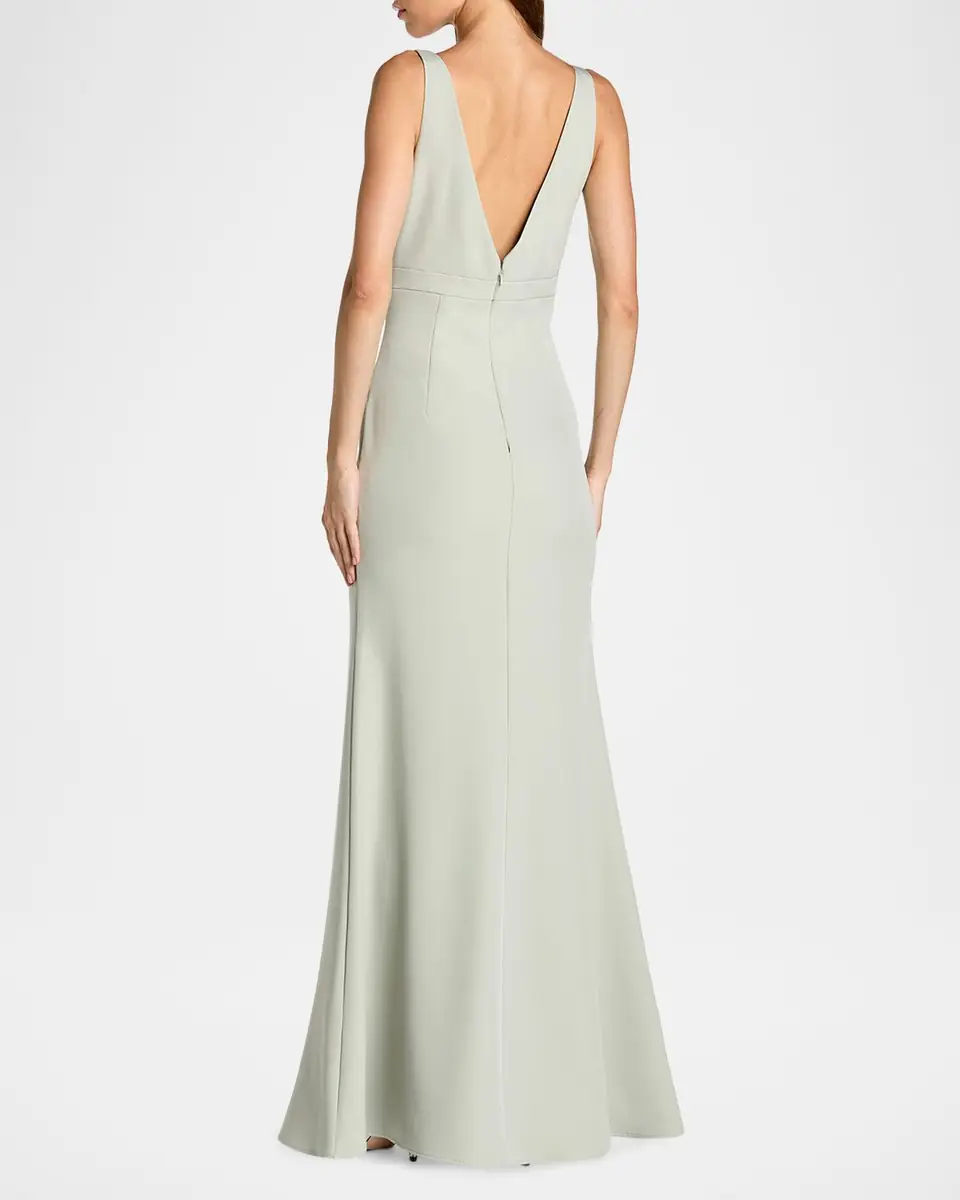 Mac Duggal Sleeveless Mermaid Gown w/ Bow | Thumbnail 2 Mac Duggal Sleeveless Mermaid Gown w/ Bow | Thumbnail 2