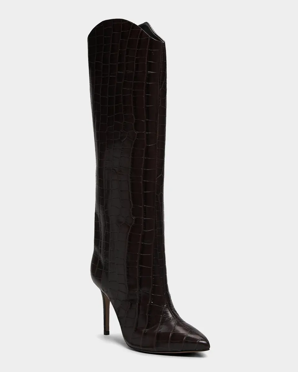 Schutz 90mm Maryana Croc-Printed Leather Knee-High Boots | Thumbnail 5 Schutz 90mm Maryana Croc-Printed Leather Knee-High Boots | Thumbnail 5