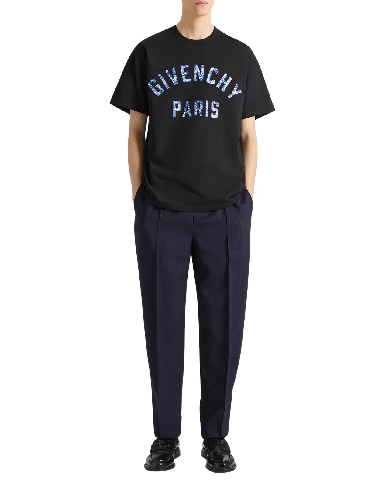 Givenchy Men's Classic Fit Embroidered Logo T-Shirt
