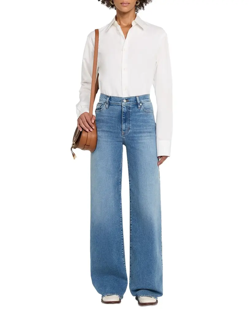 FRAME Le Slim Palazzo Long Jeans | Image 1 FRAME Le Slim Palazzo Long Jeans | Image 1