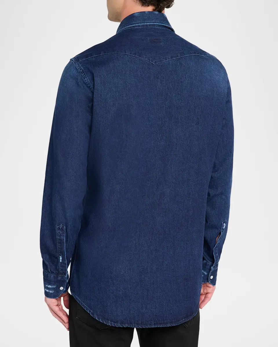 Sartorio Men's Cotton Pocket Button-Down Shirt | Thumbnail 2 Sartorio Men's Cotton Pocket Button-Down Shirt | Thumbnail 2